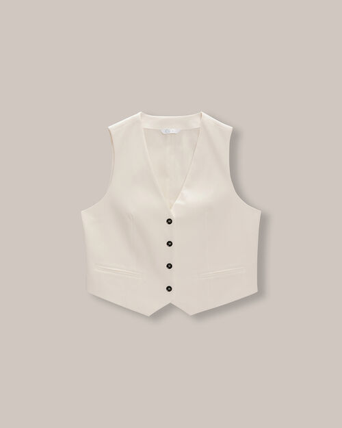 Chaleco Corto Botones